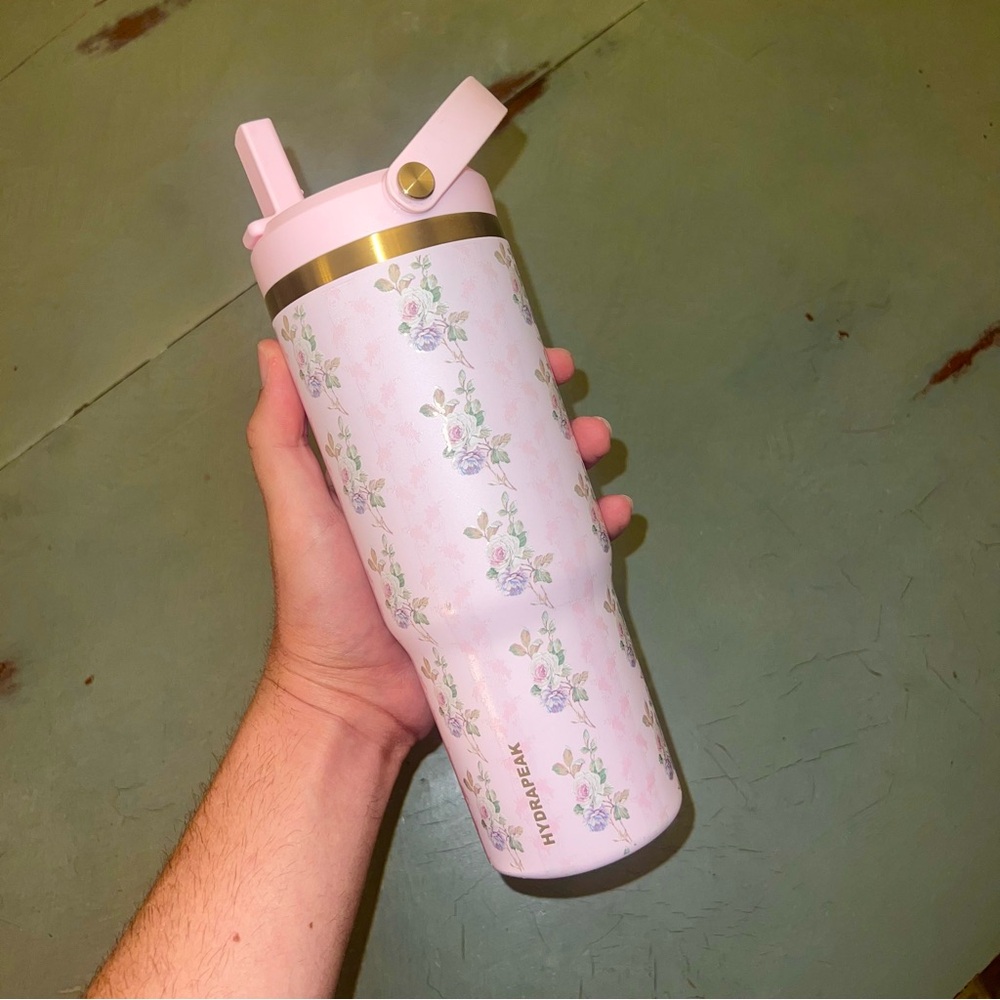 Floral HydraPeak brand Hydroflask/Stanley Style Watter Bottle